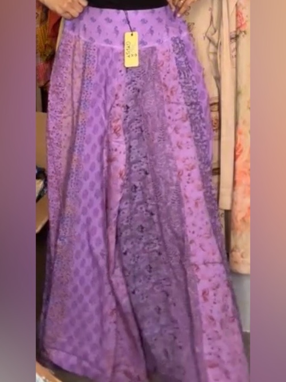 Jaded Gypsy Patchwork Palazzo Pants in Purple Size L/XL NWT